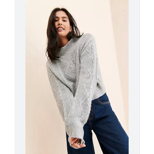 Vigoss Cable Knit Sweater Gray R12